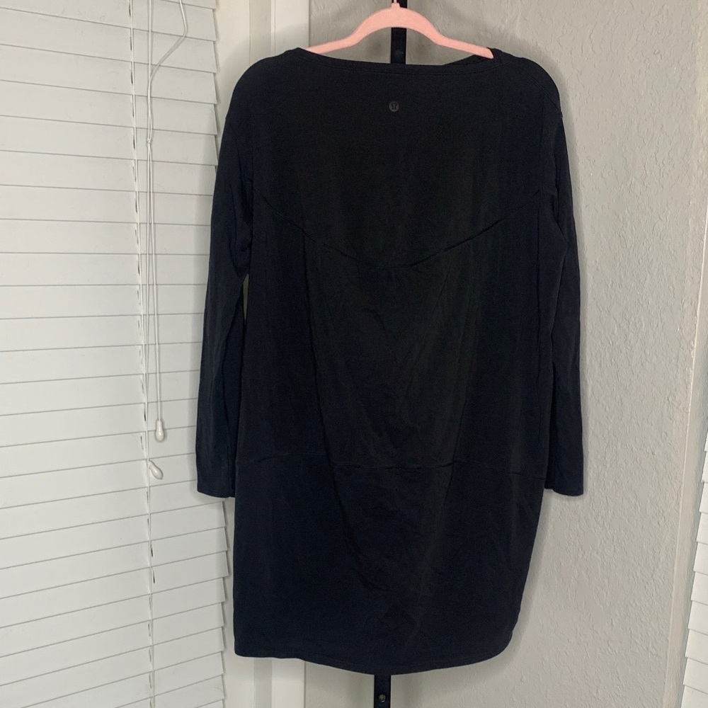 Lululemon athletica back in action long sleeve crew neck dress 12 - Picture 2 of 8